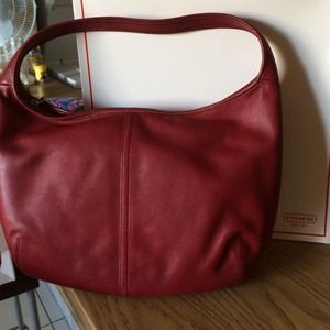 Coach red handbag