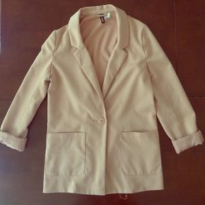 Blush Pink Oversized Blazer