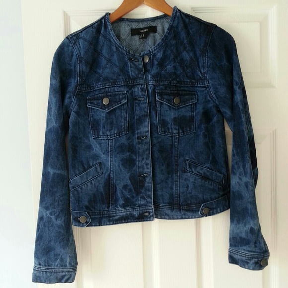 Acid wash jean jacket