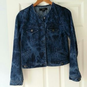 Acid wash jean jacket