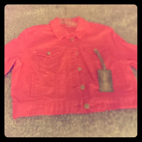Pink jean jacket