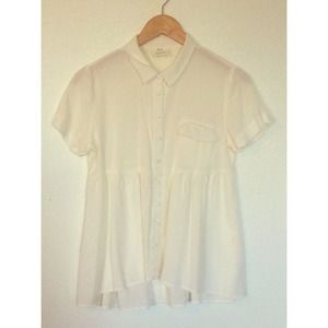 Pins & Needles 💫 button down flowy blouse NWOT