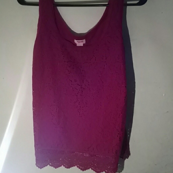 Red lace shirt