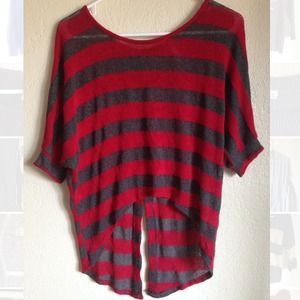 Bundle Button back tuxedo hem sweater top