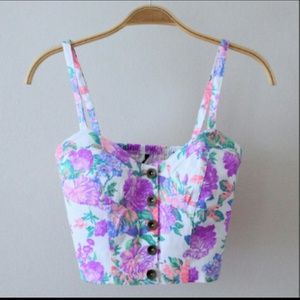 Floral crop top