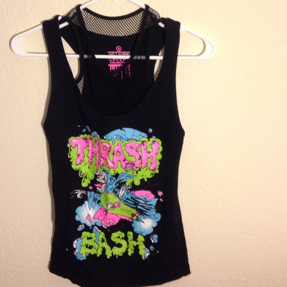 Hell Bunny "thrash bash" mesh tank
