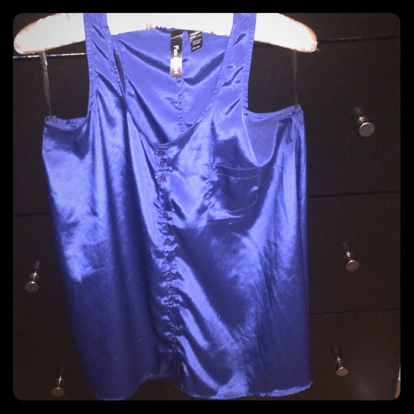 Dressy blue tank