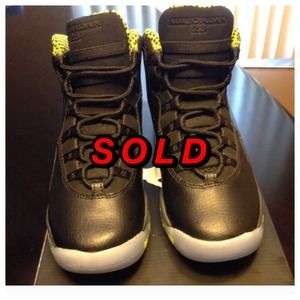 Air Jordan Retro 10 VNM Green/Black..NO TRADES..