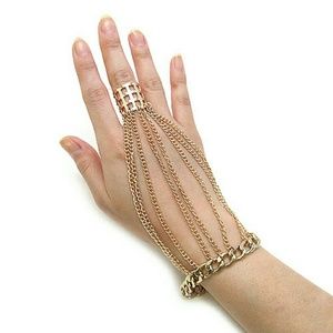 Gold Link Hand Chain