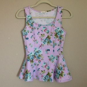 Soprano floral peplum top
