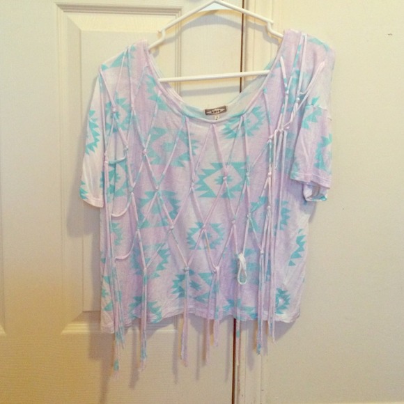 Netted shirt with purplish tint from pac sun!