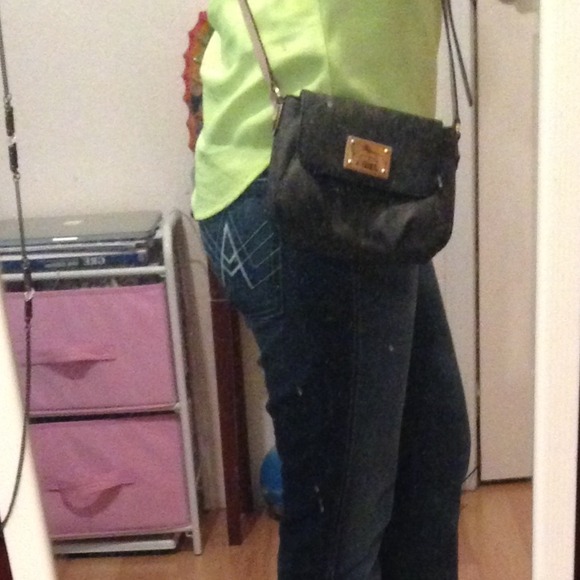 ❌SOLD❌Michael Kors Brown PVC Flap Crossbody - Picture 4 of 4