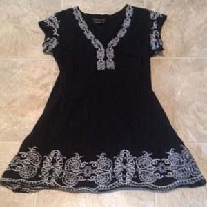 Black top with white stiching