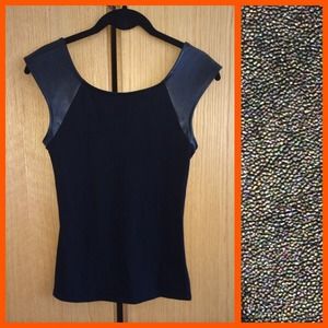 Sexy EXPRESS faux leather top