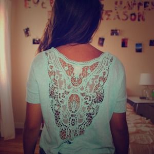 Mint Crochet Crop Top