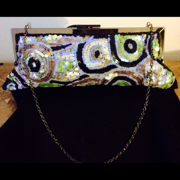 NWOT Sequined Clutch