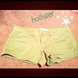 Green Hollister shorts