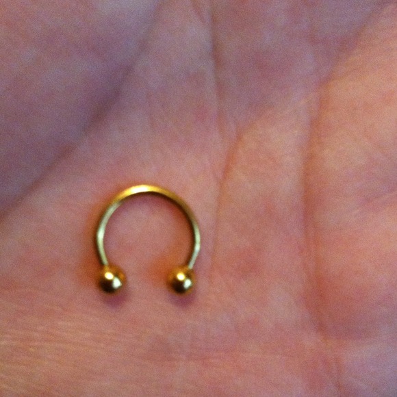 Gold septum ring