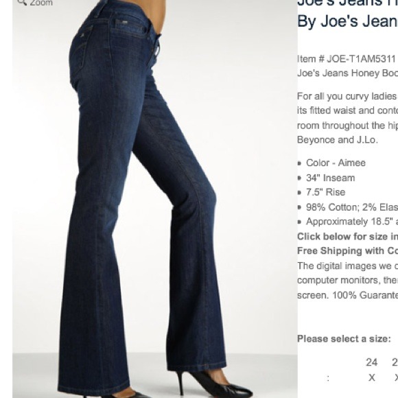 NWT Joe's Jeans Anthropologie The Honey Boot Cut - Picture 2 of 4