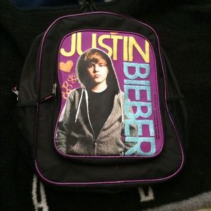 Black justin bieber backpack NWOT