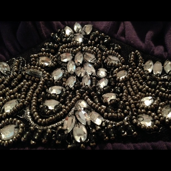 Purple Sleeveless Jeweled Top - Picture 4 of 4