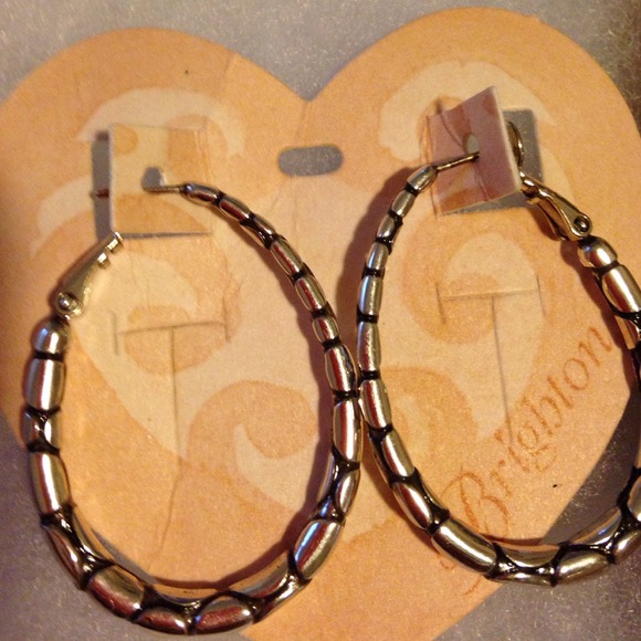 Black and silver hoops!! Price reduced!!