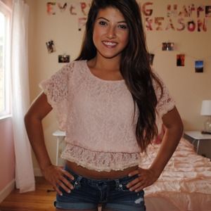 Baby Pink Lace Crop Top