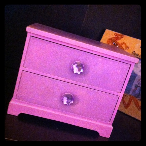 Purple jewelry case