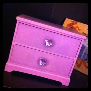 Purple jewelry case