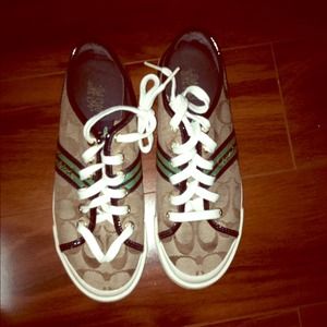 Coach shoes worn only twice
