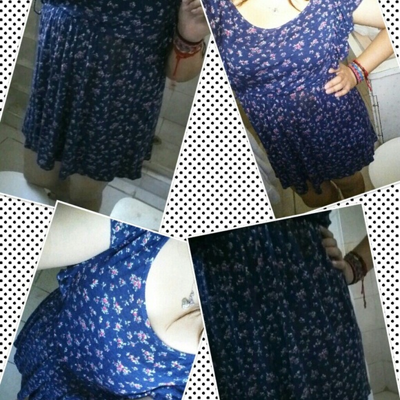 Blue with flowers ~Dress~ - Picture 4 of 4