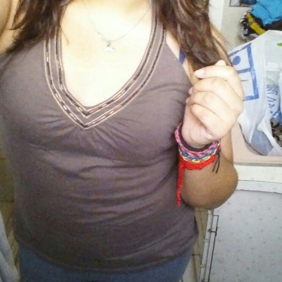Brown tank top - Picture 3 of 4