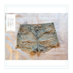 Cute ripped high waist hollister shorts