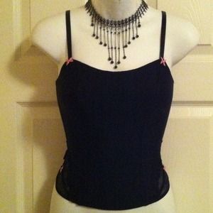 Betsey Johnson intimates Corset Bustier Black Pink