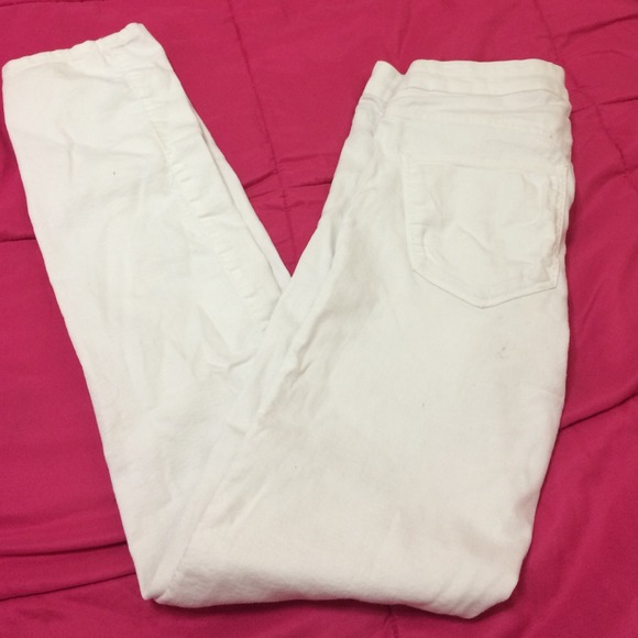 White h&m skinny jeans