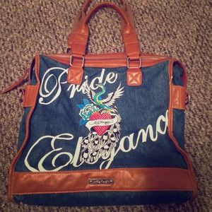 Denim Ed Hardy Bag!
