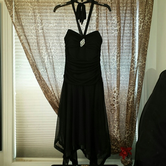 NWOT Beautiful sheer black dress.