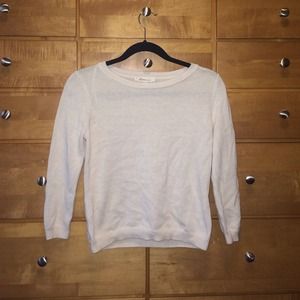 Cream 3/4 sleeve sweater