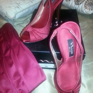 Nice crimson Red Nina shoes