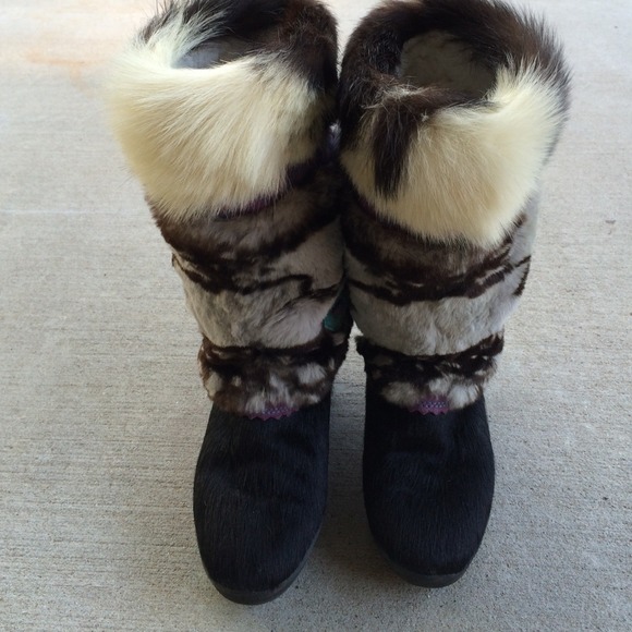 Real Fur Italian Boots