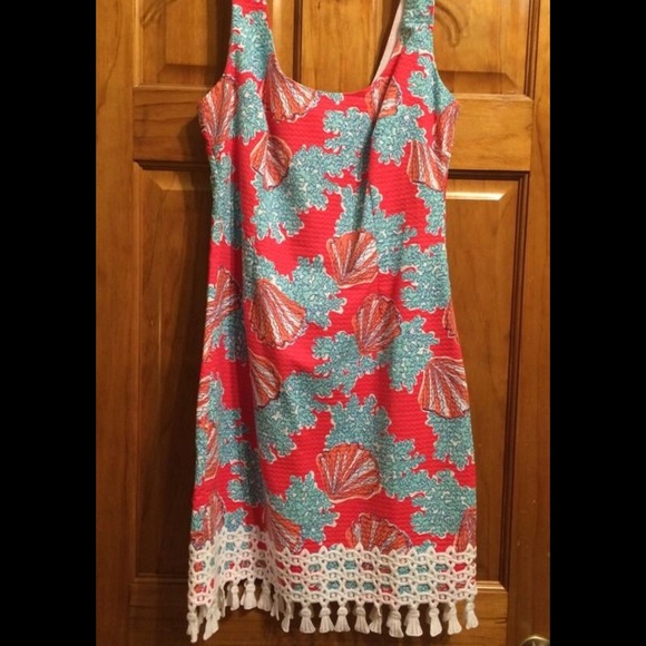 Lilly Pulitzer Thompson Shift Coralina Print.