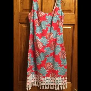 Lilly Pulitzer Thompson Shift Coralina Print.