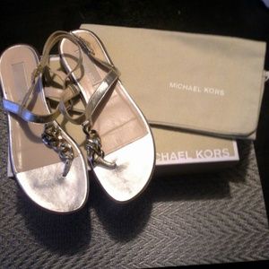 Reduced Gorgeous gold Michael Kors sandal