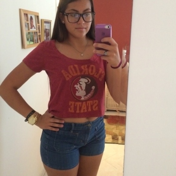 FSU Tops - Traded !! FSU crop top worn once !!