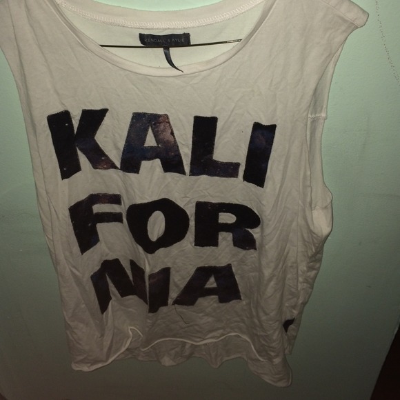 Kalifornia galaxy print muscle tee