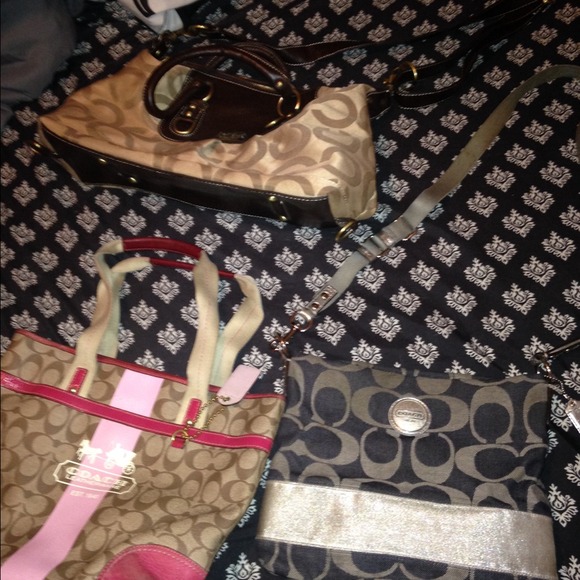 Coach purses. 2 crossbody. 1 shoulder.