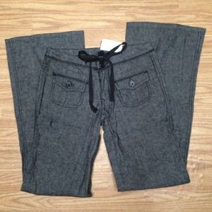 Comfy grey tie pants