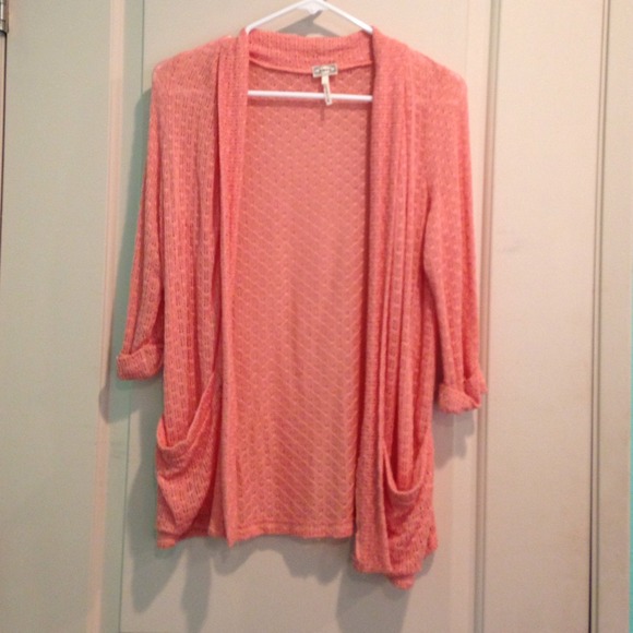 Pacsun Kirra Coral Pink Cardigan