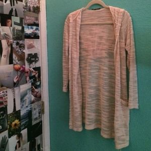 Long Cream Cardigan