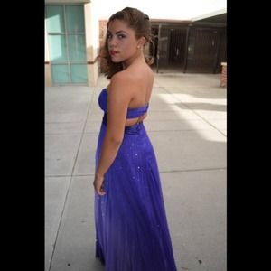 Ombré Sparkle Prom Dress